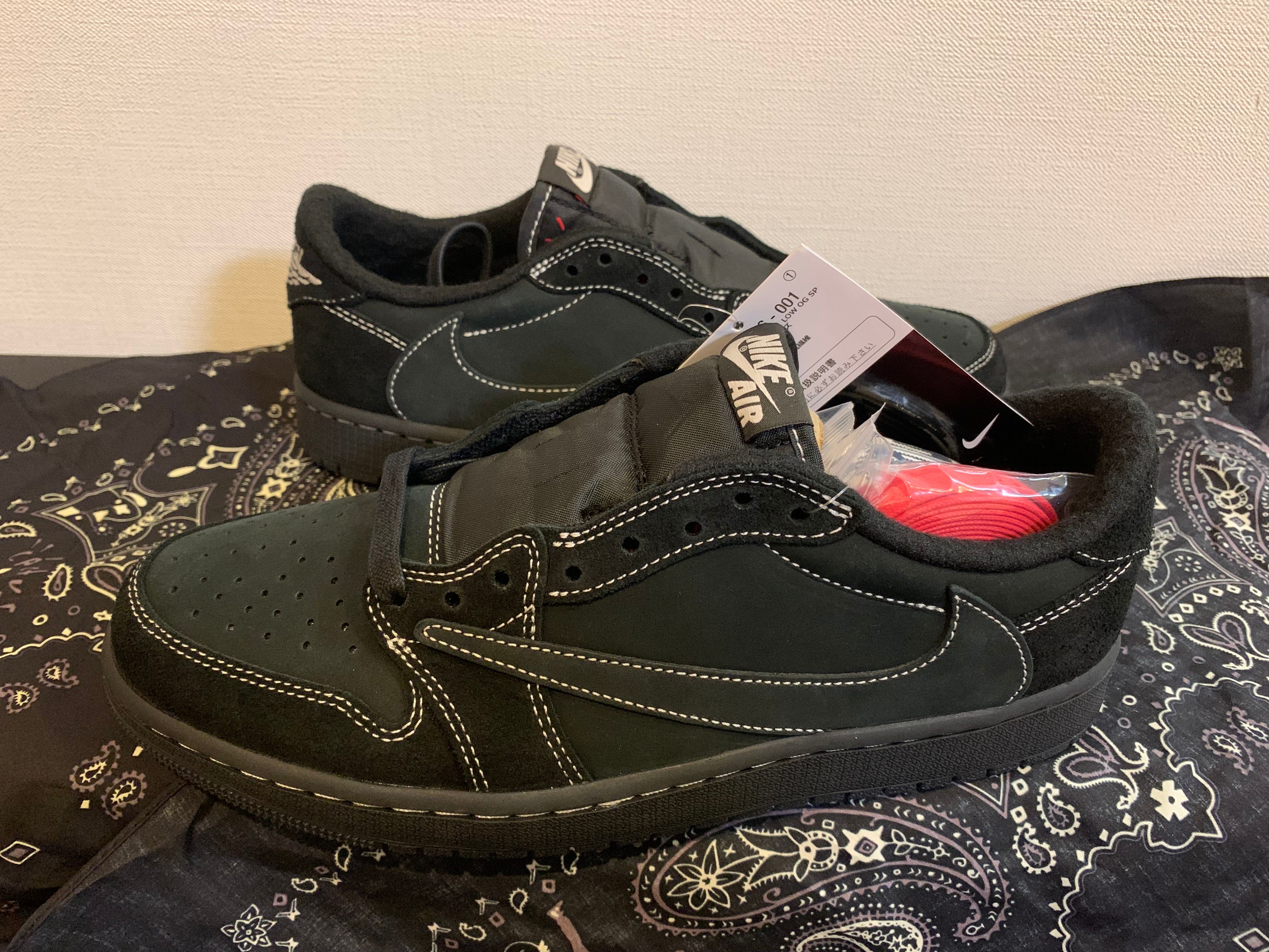 Travis Scott × Nike Air Jordan 1 Low OG SP "Black Phantom"