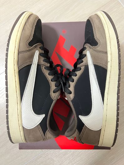 Travis Scott × Nike Air Jordan 1 Low OG SP-T "Black/Dark Mocha"