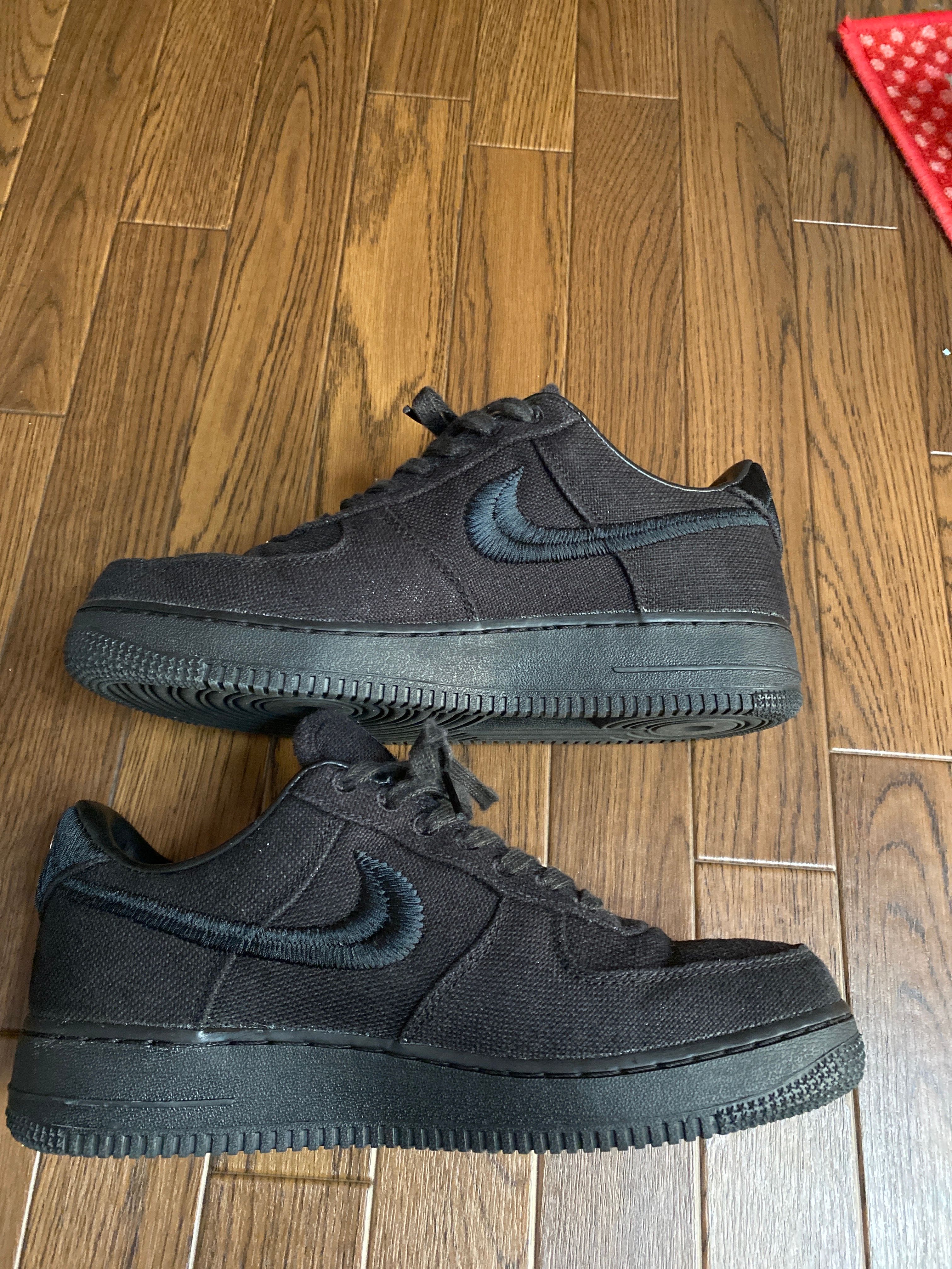 Stussy × Nike Air Force 1 Low "Triple Black"