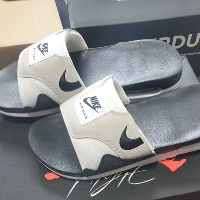 Nike Air Max 1 Slide "Light Neutral Grey and Black"