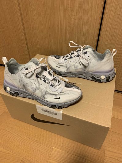 KENDRICK LAMAR×NIKE REACT ELEMENT 55 "PURE PLATINUM/CLEAR-WOLF GREY-BLACK"