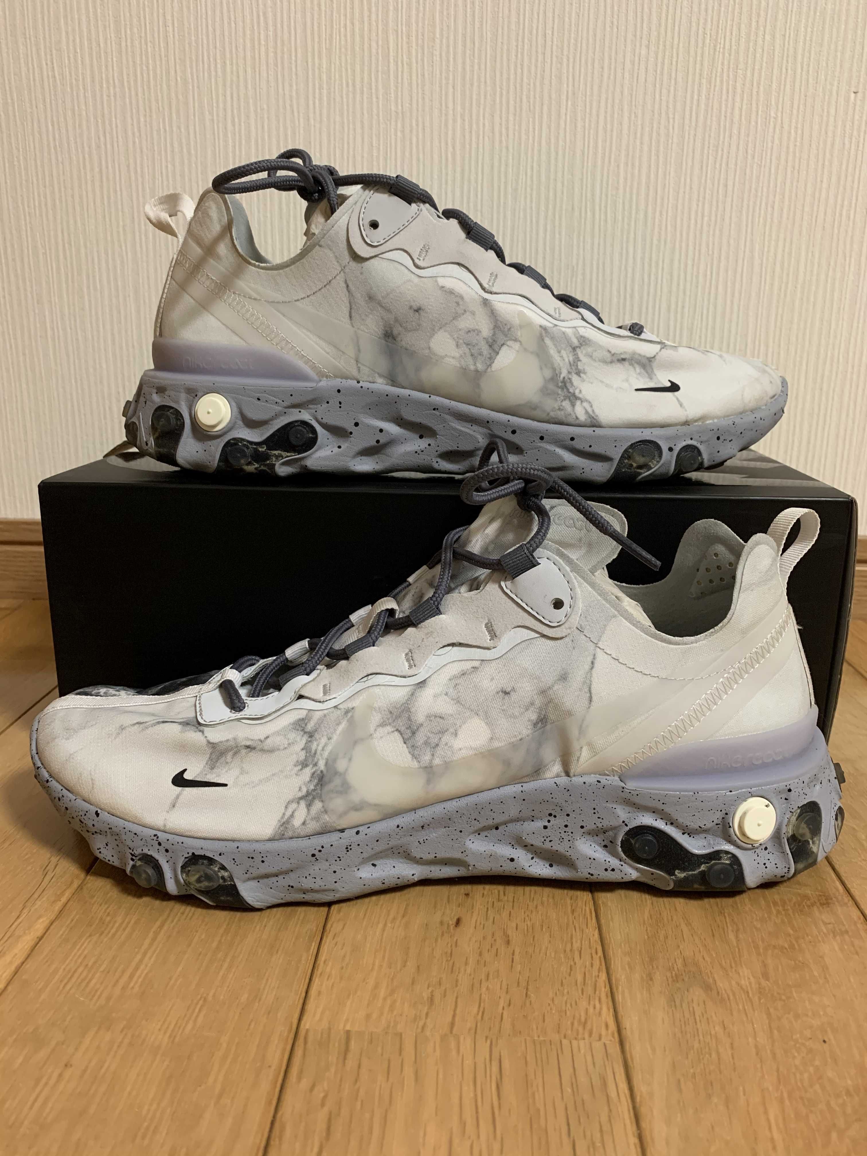 KENDRICK LAMAR×NIKE REACT ELEMENT 55 "PURE PLATINUM/CLEAR-WOLF GREY-BLACK"