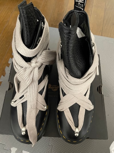 Rick Owens × Dr.Martens 1460 Quad Pent 8-Eye Boots "Black"