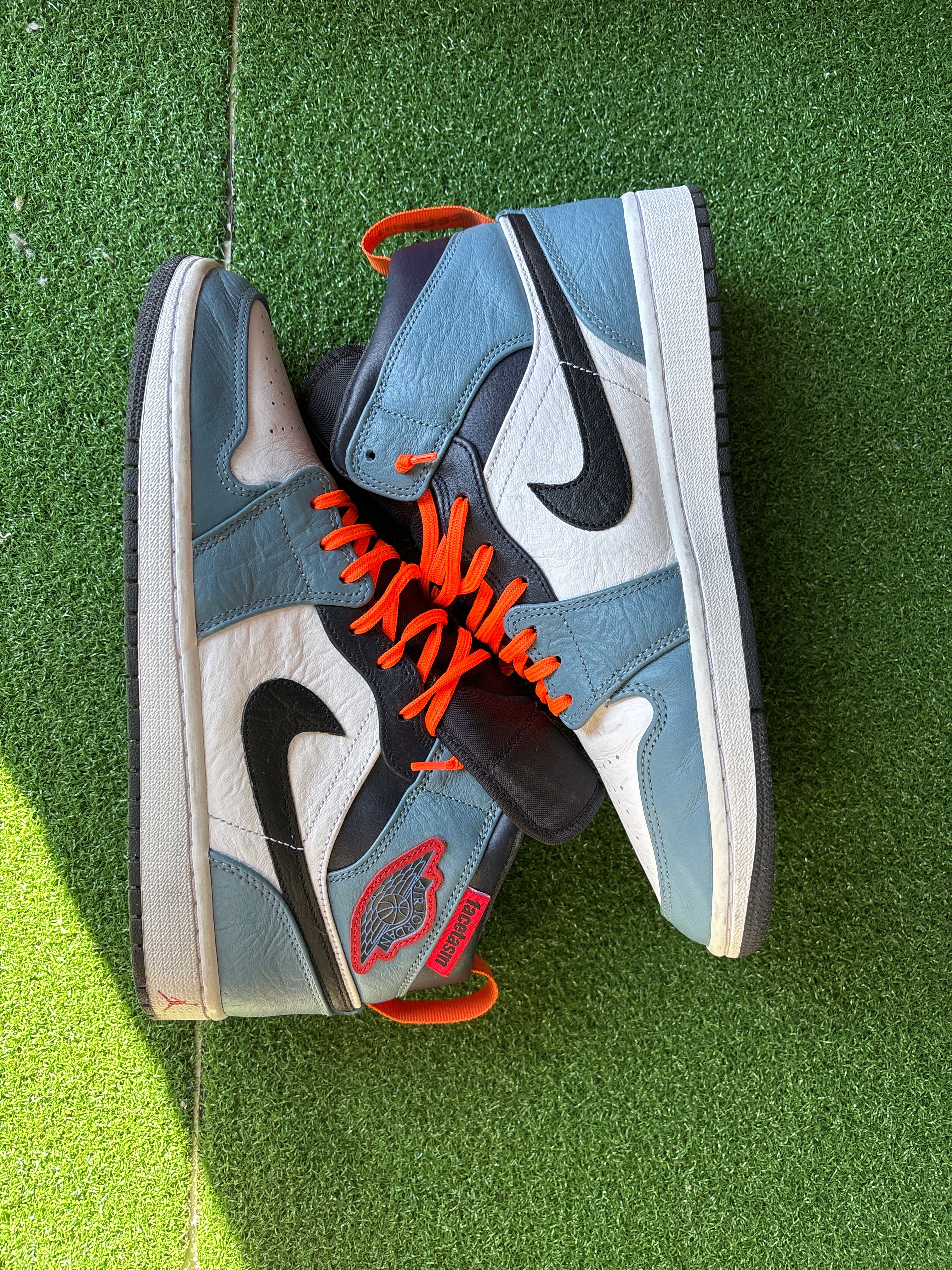 FACETASM × Nike Air Jordan 1 Mid "White/Navy"