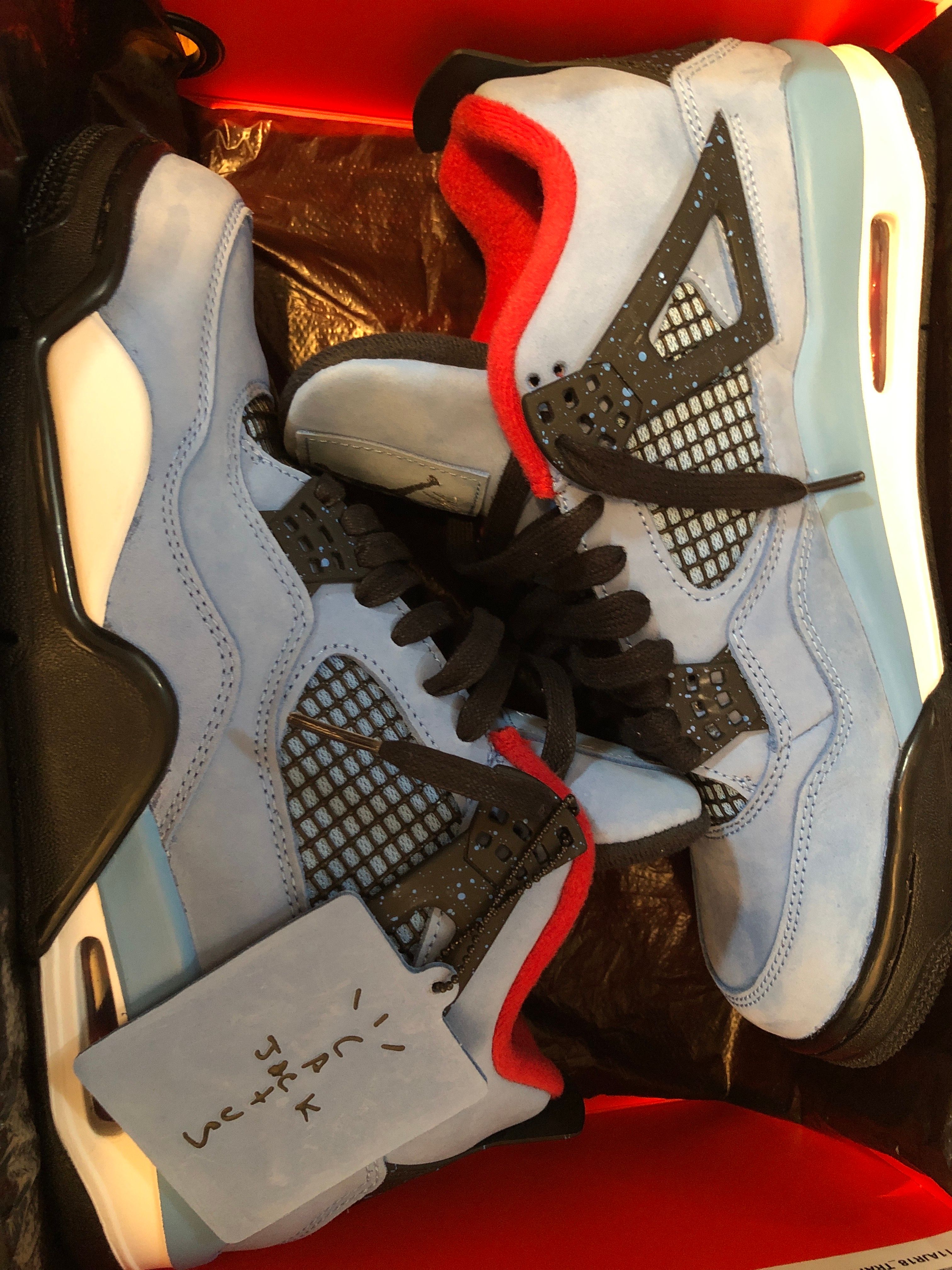 Travis Scott × Nike Air Jordan 4 Retro Cactus Jack "University Blue"