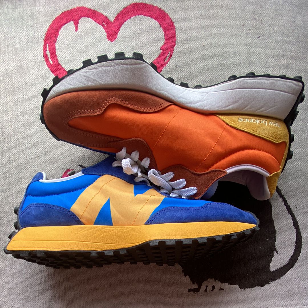 New Balance 327 "Marine Blue/Orange"