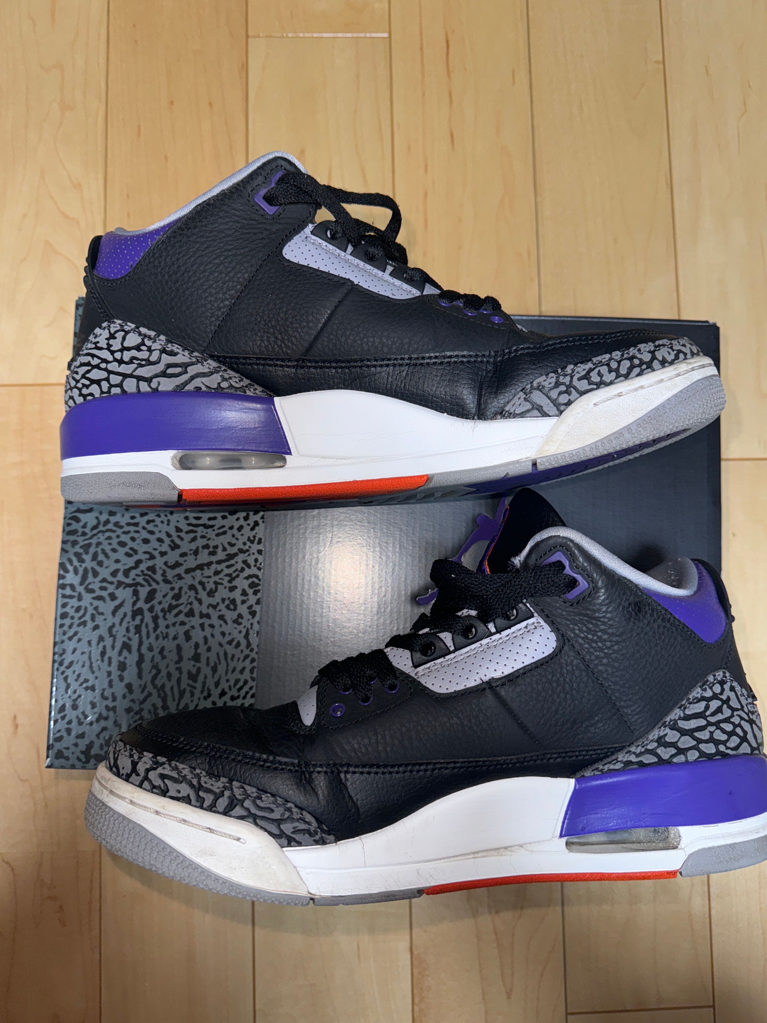 Nike Air Jordan 3 Retro "Black/Court Purple"