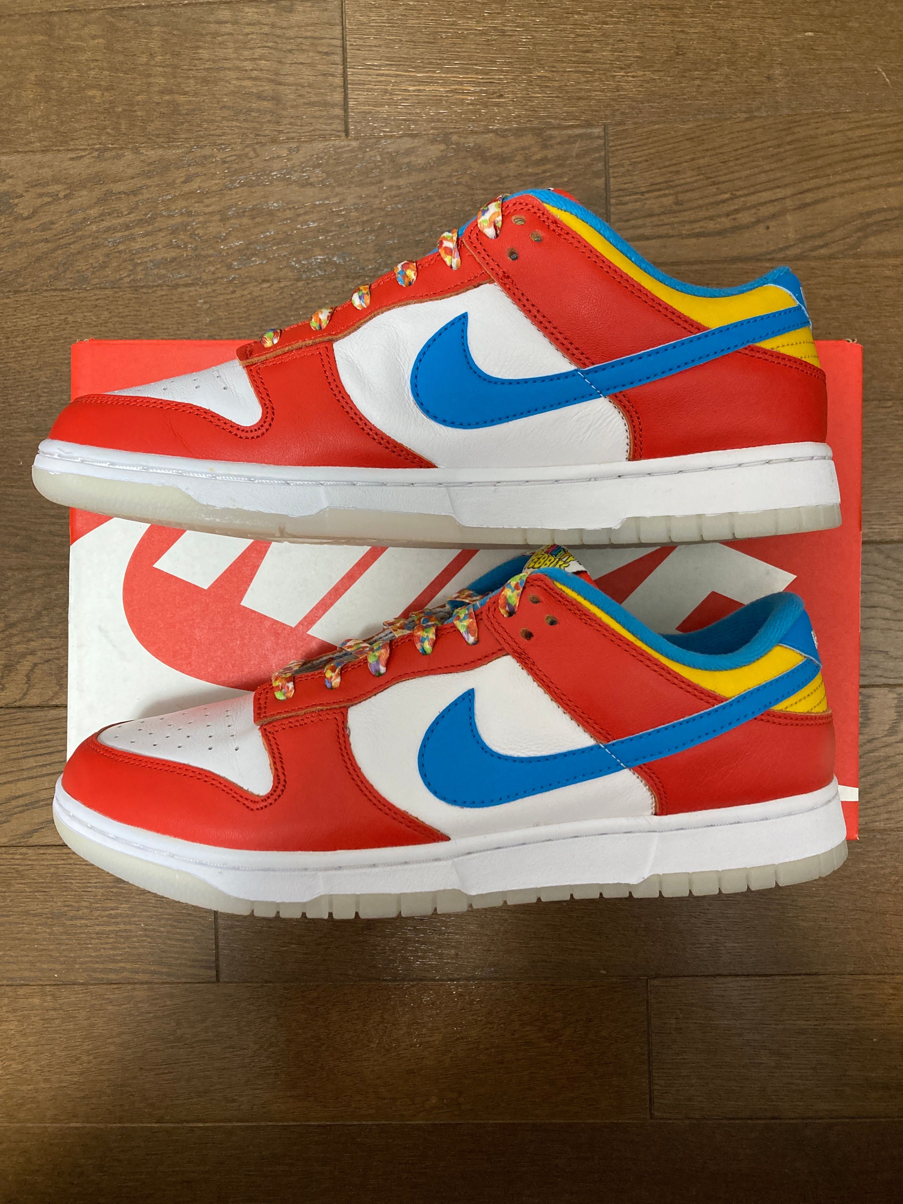 FRUiTY PEBBLESTM × Nike Dunk Low QS "Habanero Red/Dark Sulfur/Laser Blue"