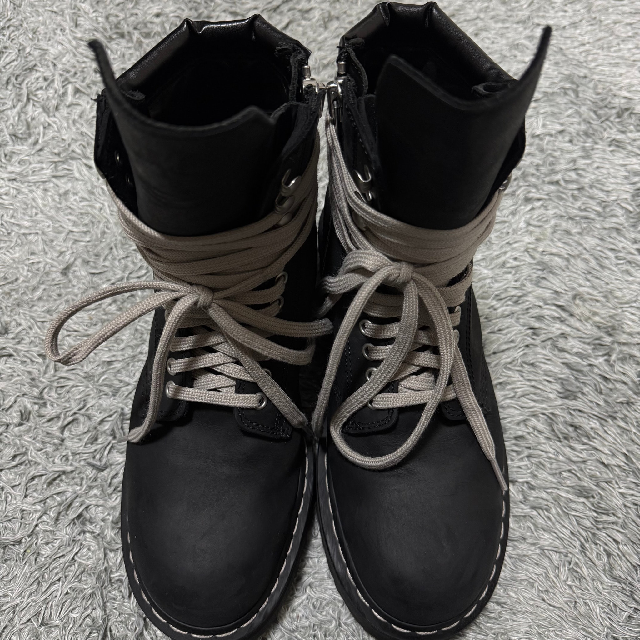 Rick Owens × Dr.Martens Quad Sole Steel Toe Boot "Black" (2025)
