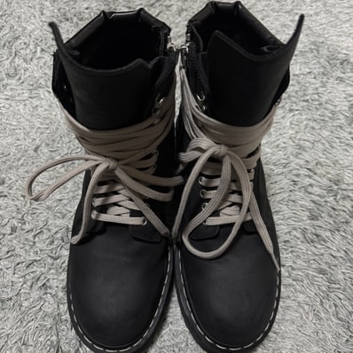 Rick Owens × Dr.Martens Quad Sole Steel Toe Boot "Black" (2025)