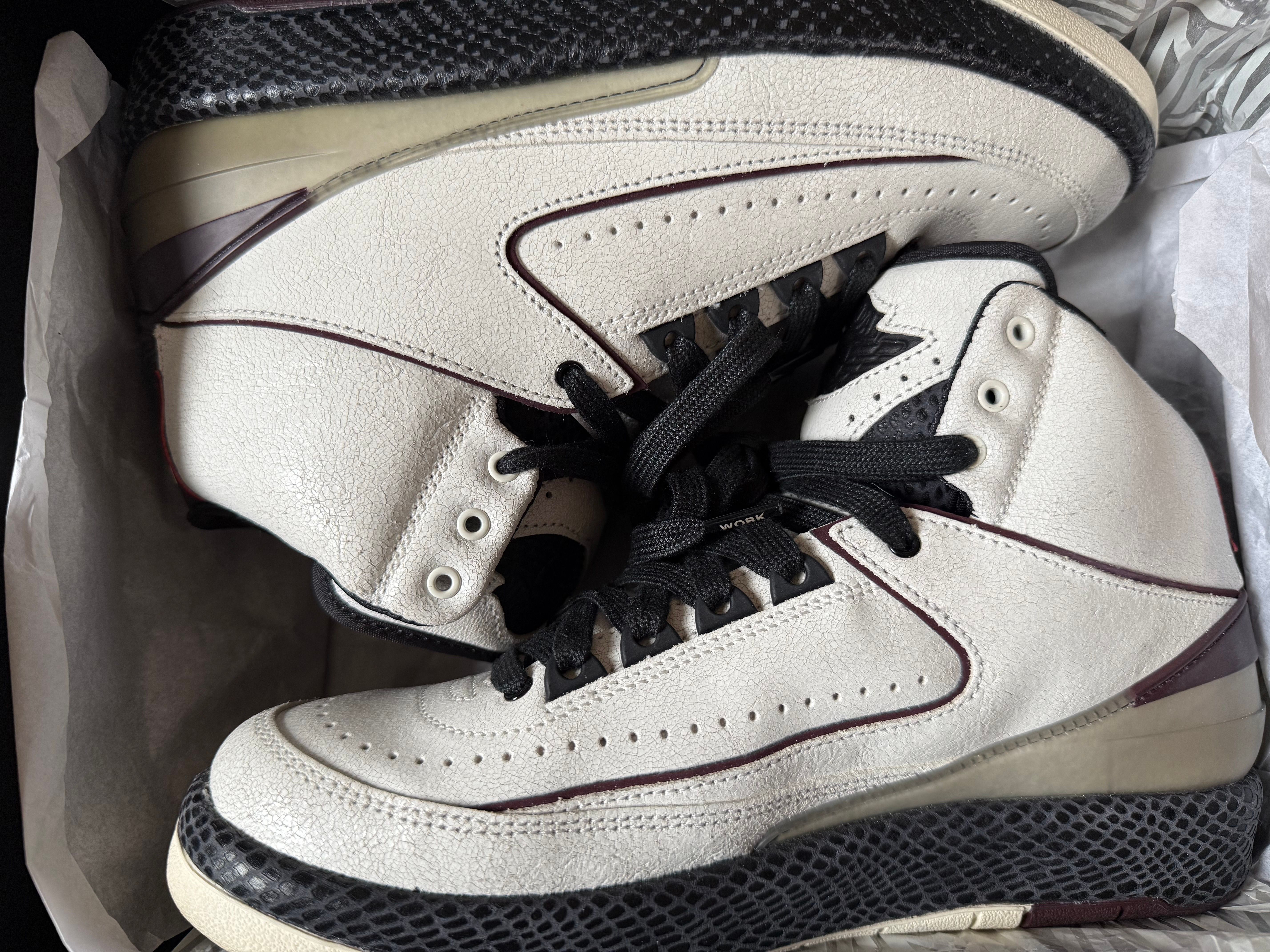 A Ma Maniere × Nike Air Jordan 2 "Airness/Sail and Burgundy"