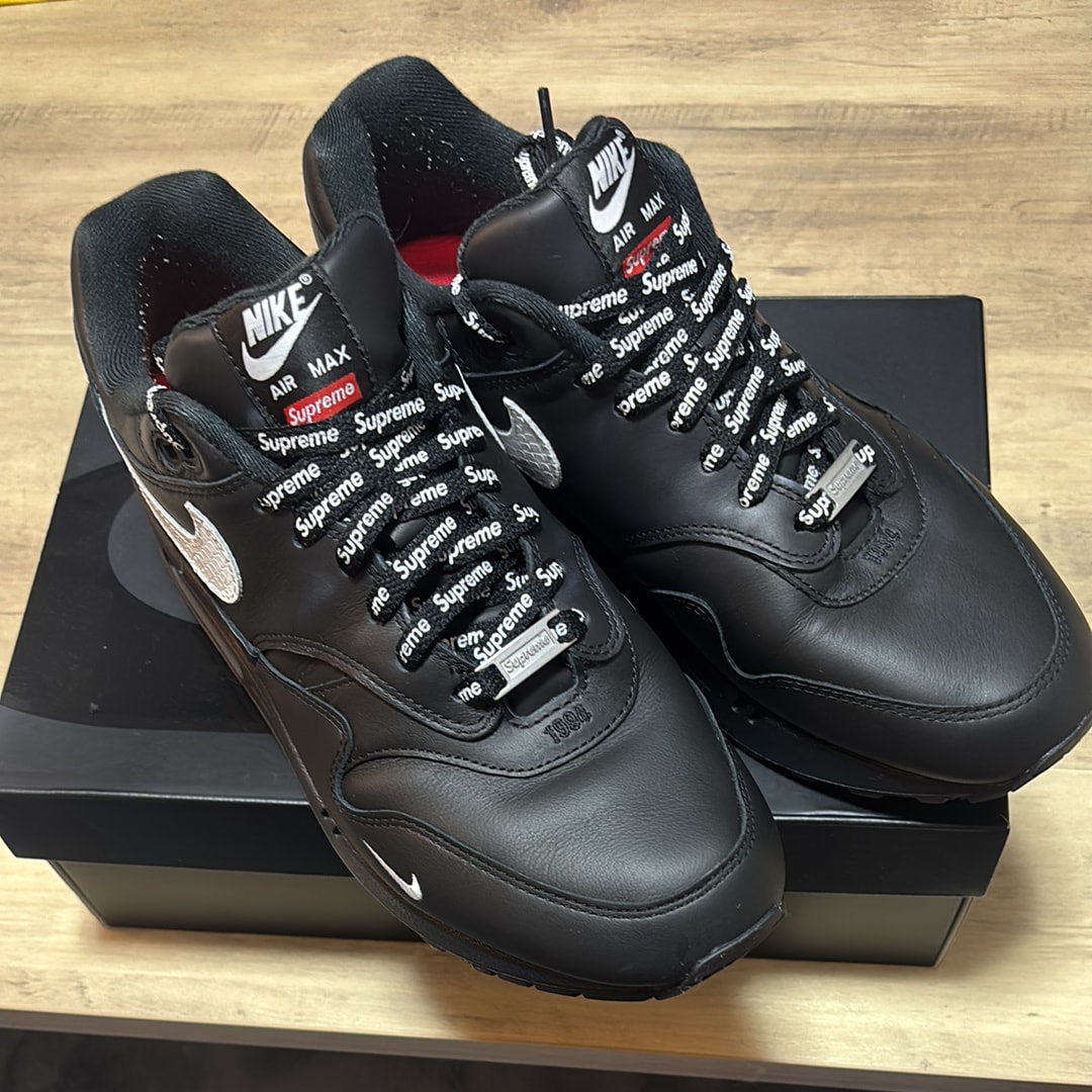 Supreme × Nike Air Max 1 '87 SP "Black" (25SS Week4)