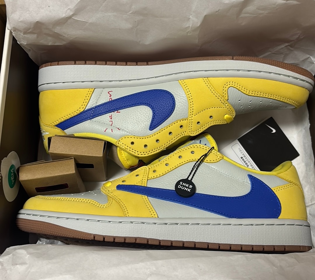 Travis Scott × Nike Women's Air Jordan 1 Retro Low OG "Canary"