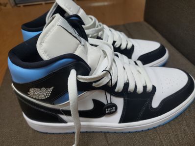 Nike Women's Air Jordan 1 Mid "Black/University Blue"