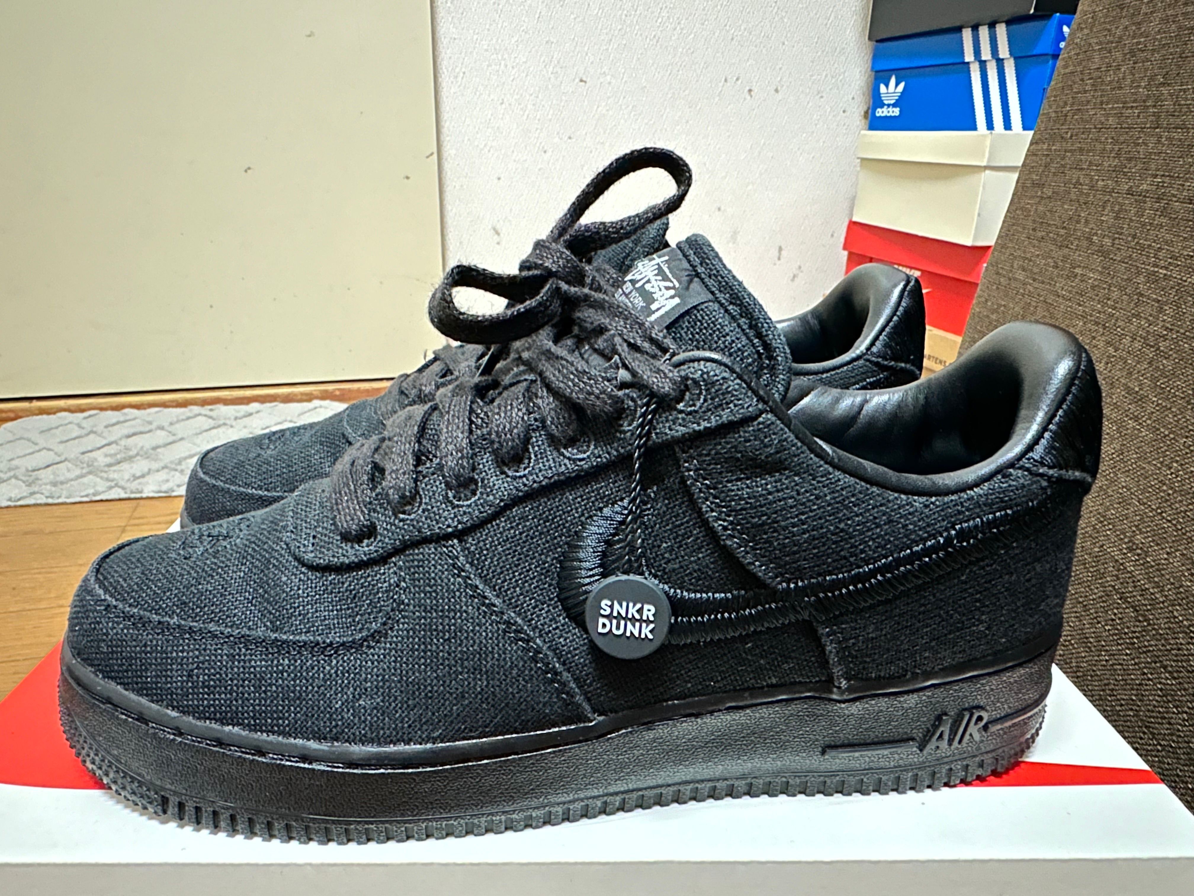 Stussy × Nike Air Force 1 Low "Triple Black"