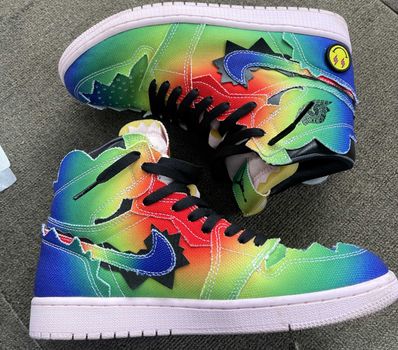 J Balvin × Nike Air Jordan 1 High OG "Rainbow"