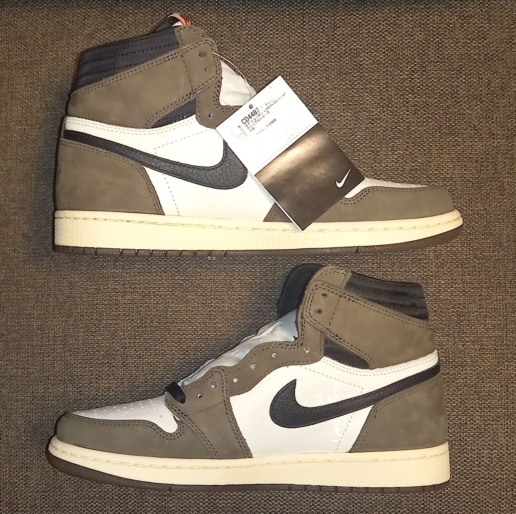 Travis Scott × Nike Air Jordan 1 Retro High OG TS SP "Sail/Dark Mocha"