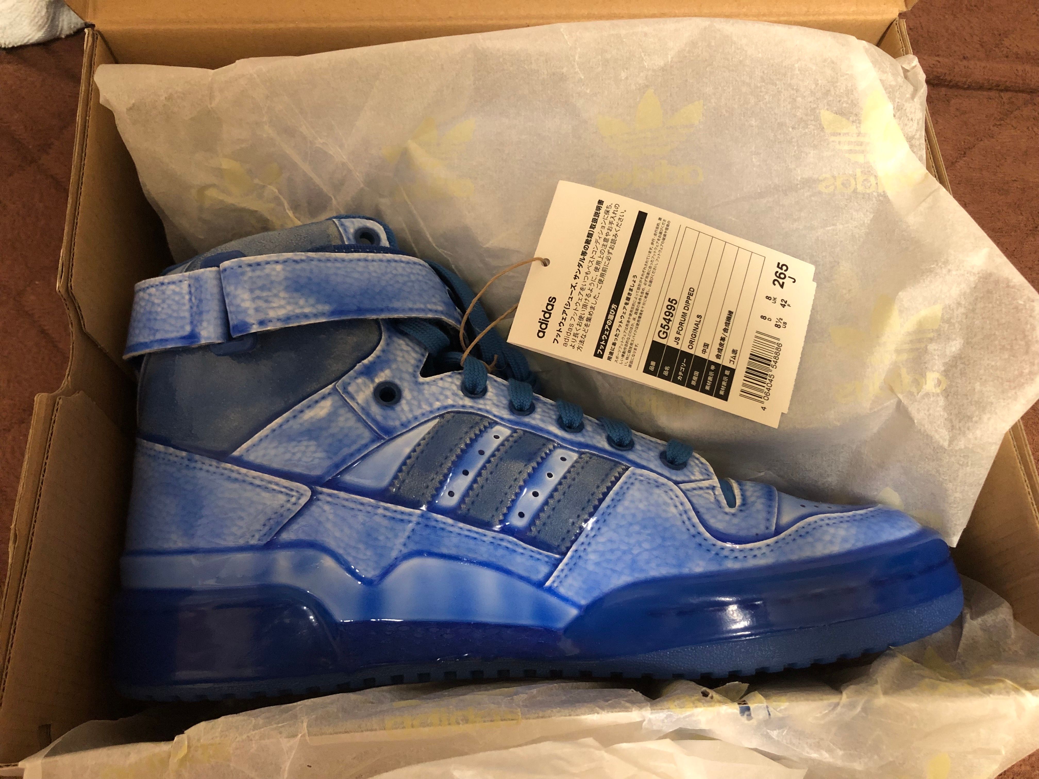 Jeremy Scott adidas forum dipped "Blue"