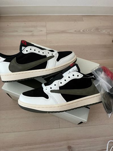 Travis Scott × Nike Women's Air Jordan 1 Low OG "Medium Olive"