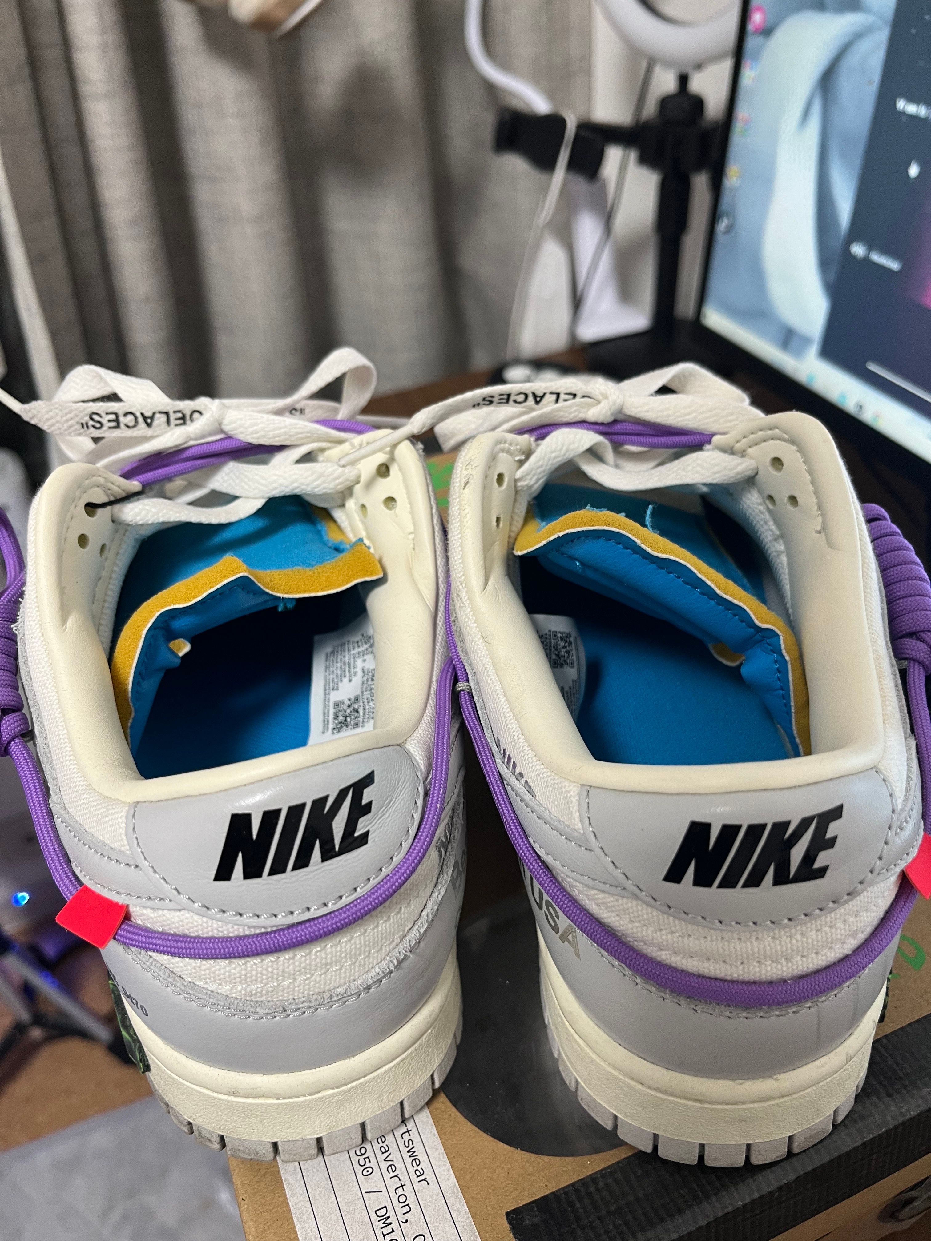 Off-White × Nike Dunk Low "Sail/Neutral Gray"