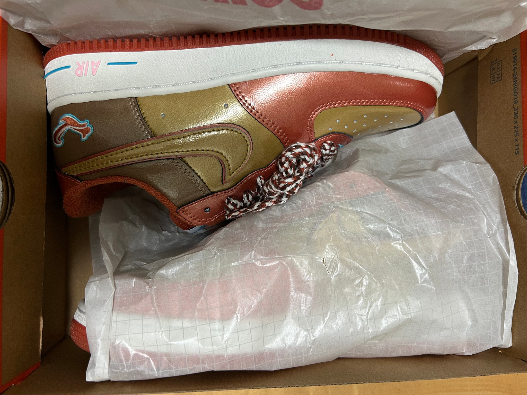 NIGO® × j-hope (BTS) × Nike Air Force 1 '01 Low "Burnt Sunrise"