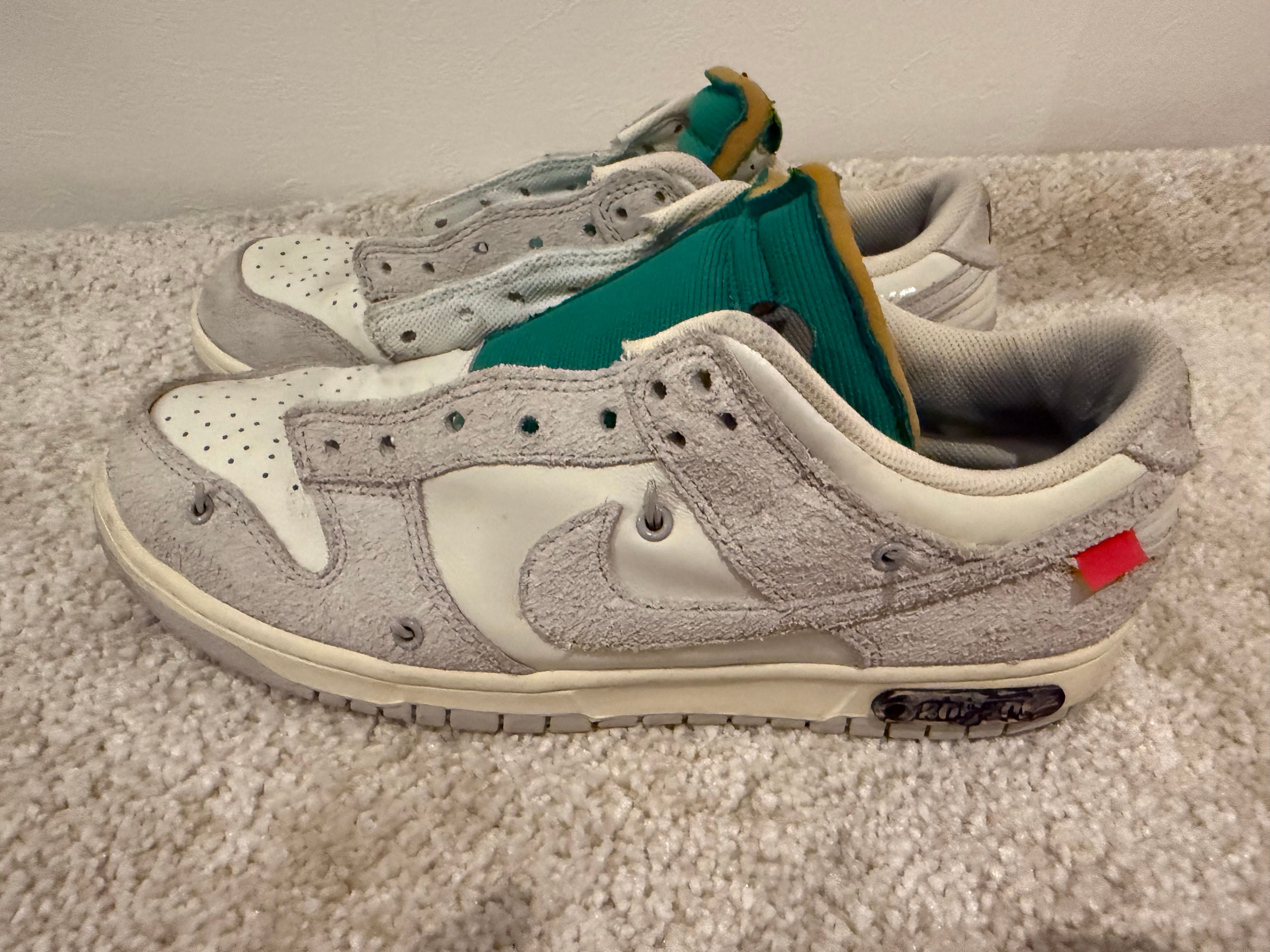 Off-White × Nike Dunk Low "Sail/Neutral Grey/Gridiron"