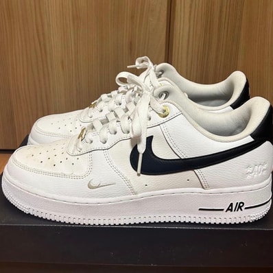 Nike Air Force 1 Low '07 LV8 40th Anniversary "Black/White-Metallic Gold"
