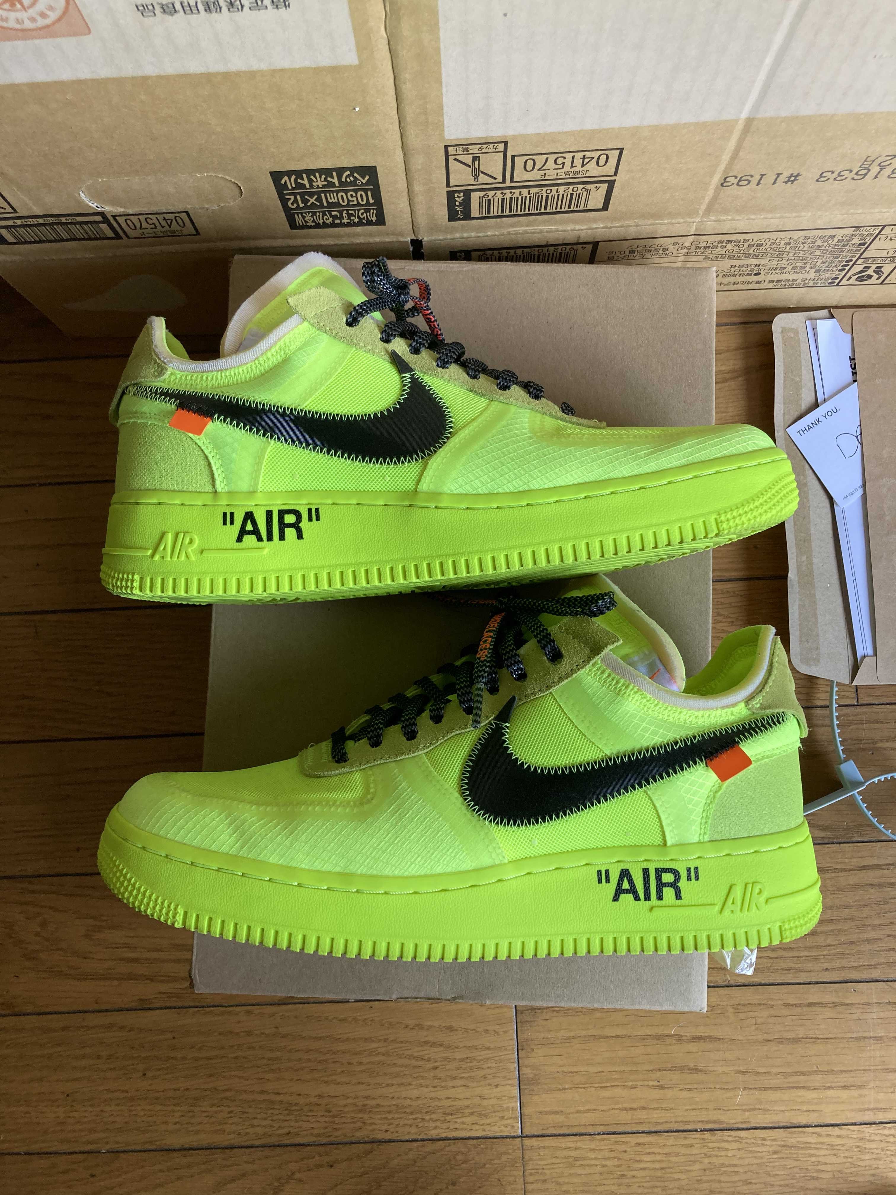 Off-White × Nike Air Force 1 Low "Volt"