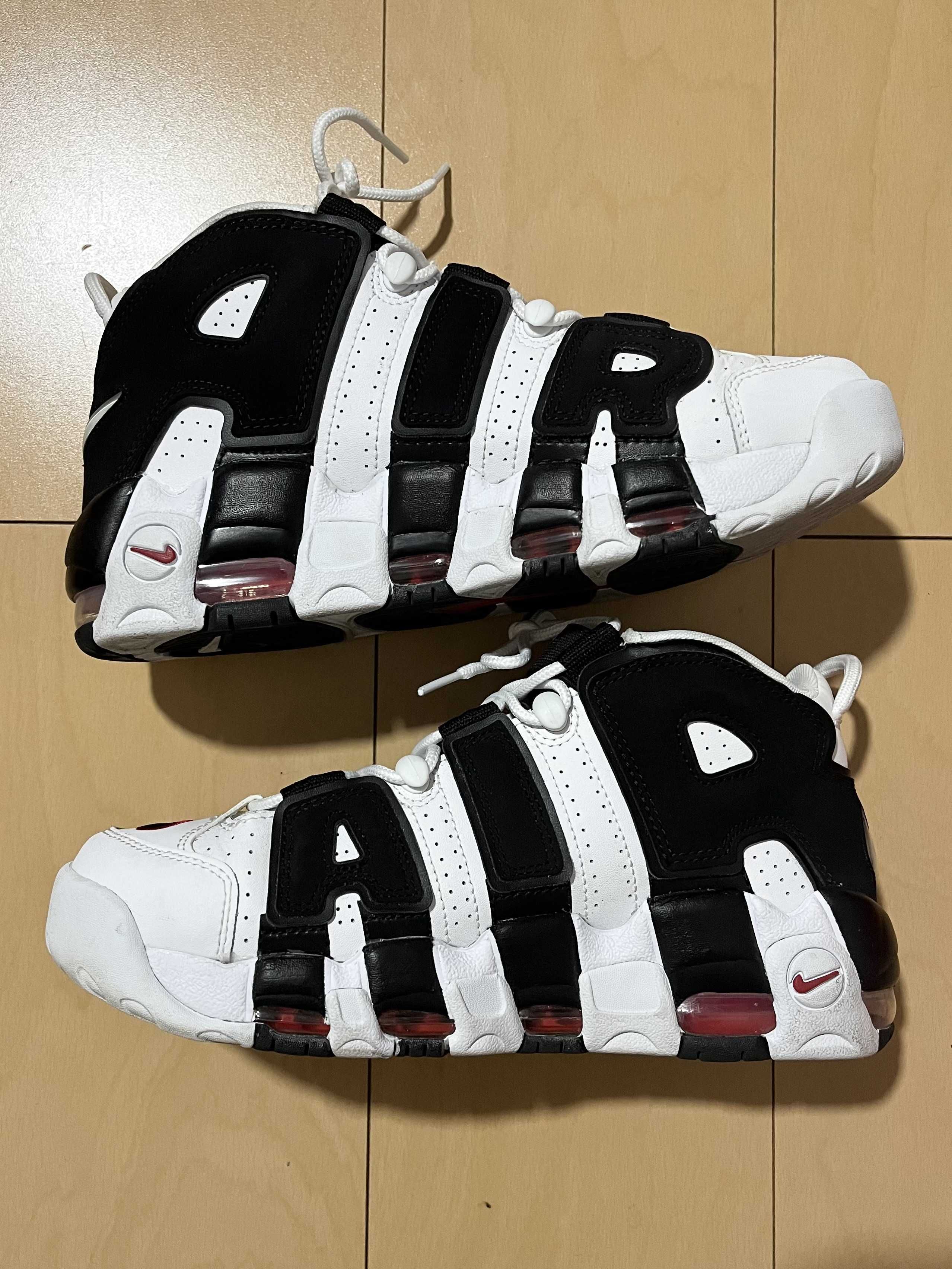 NIKE AIR MORE UPTEMPO "WHITE/BLACK/UNIVERSITY RED"(2020)