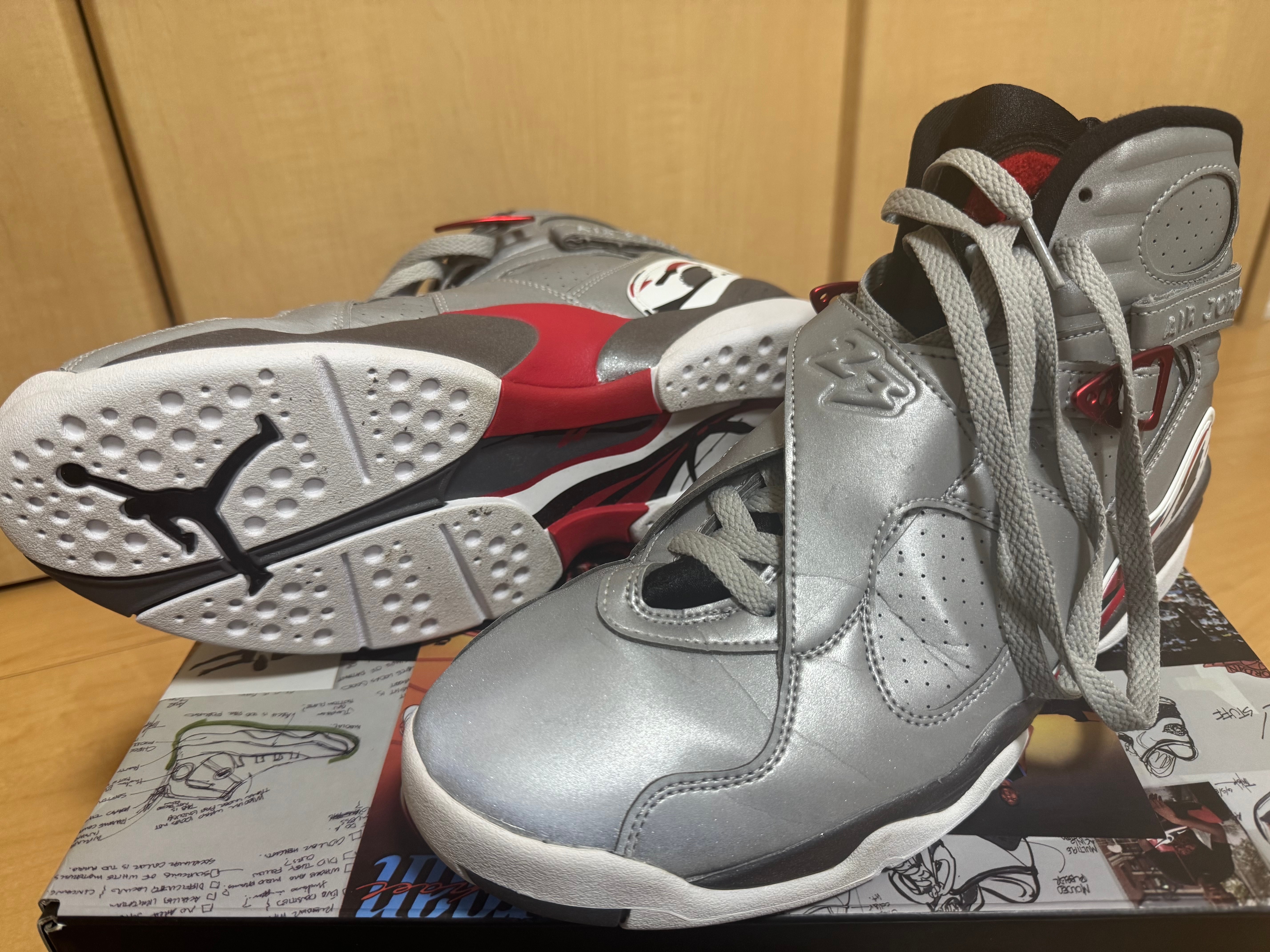 Nike Air Jordan 8 Retro SP "Reflect Silver/Hyper Blue/True Red"