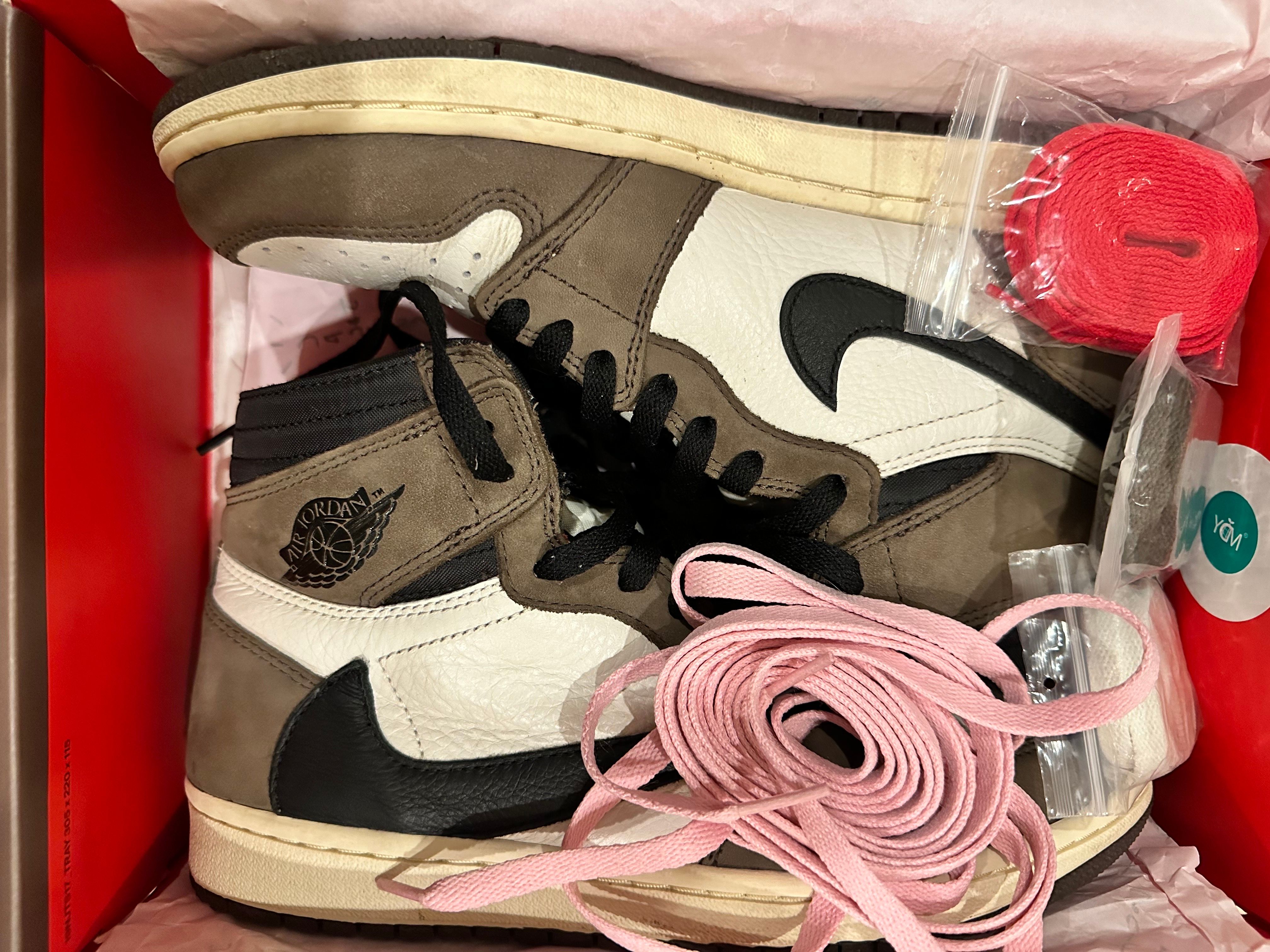 Travis Scott × Nike Air Jordan 1 Retro High OG TS SP "Sail/Dark Mocha"