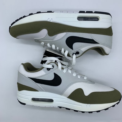 Nike Air Max 1 "White/Black/Pure Platinum/Medium Olive"
