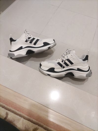 adidas × BALENCIAGA Triple S "White"