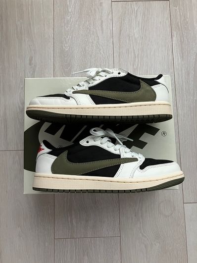 Travis Scott × Nike Women's Air Jordan 1 Low OG "Medium Olive"