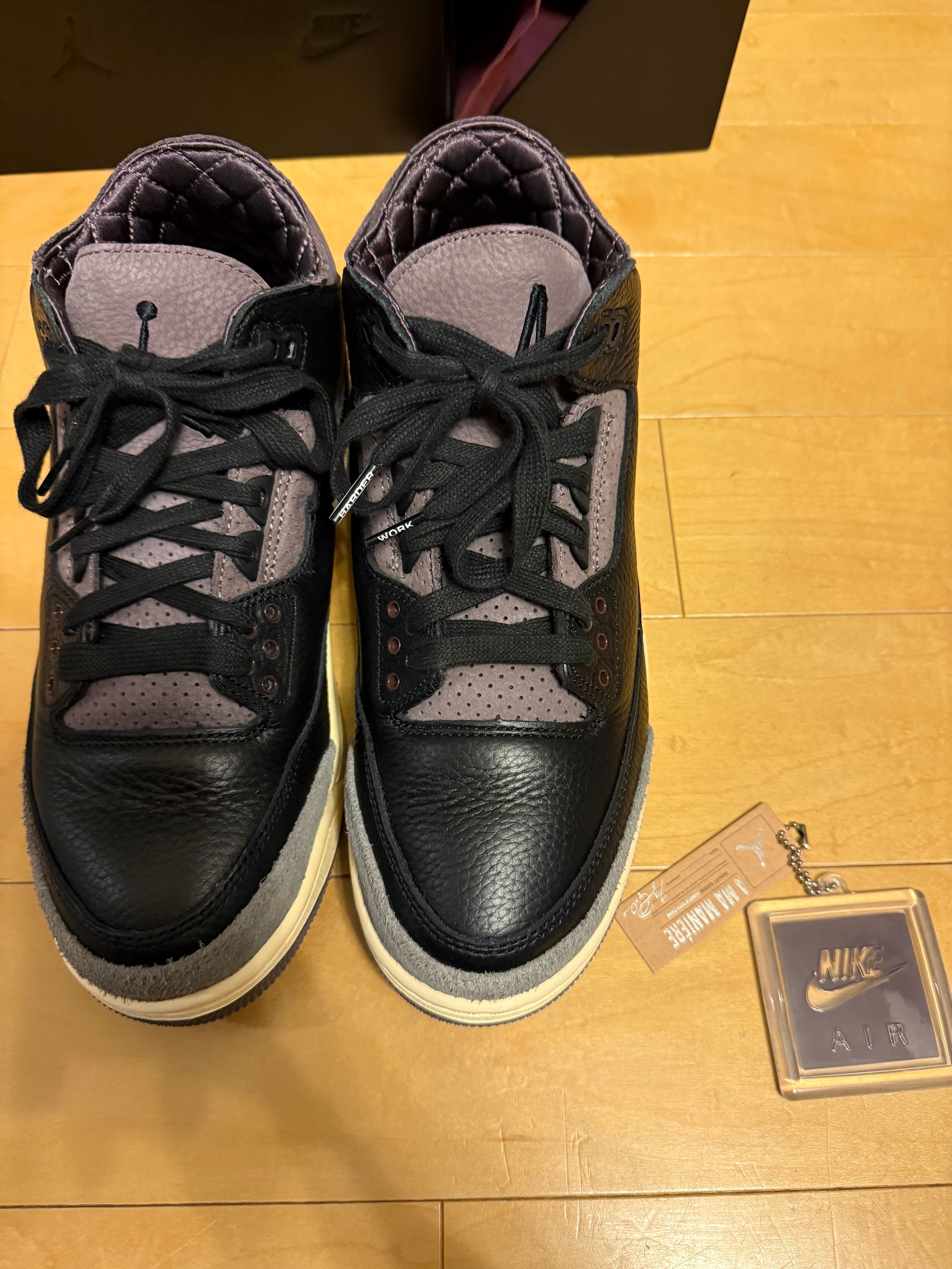 A Ma Maniere × Nike Women's Air Jordan 3 Retro OG SP "Black and Flat Pewter/WYWS"