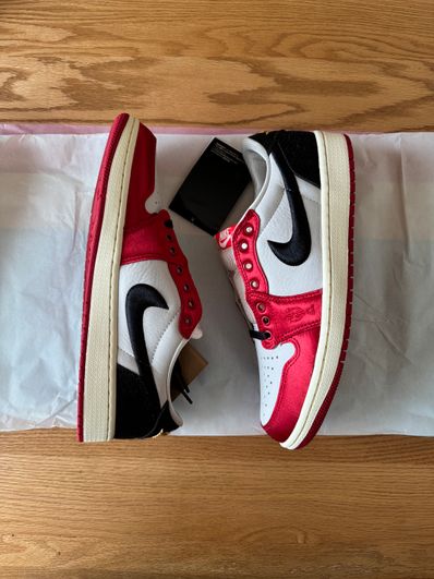 Trophy Room × Nike Air Jordan 1 Low OG "Sail and Varsity Red"