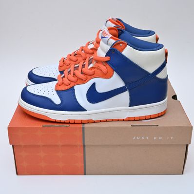 Nike Dunk High "White/Blue Ribbon Orange Blaze"