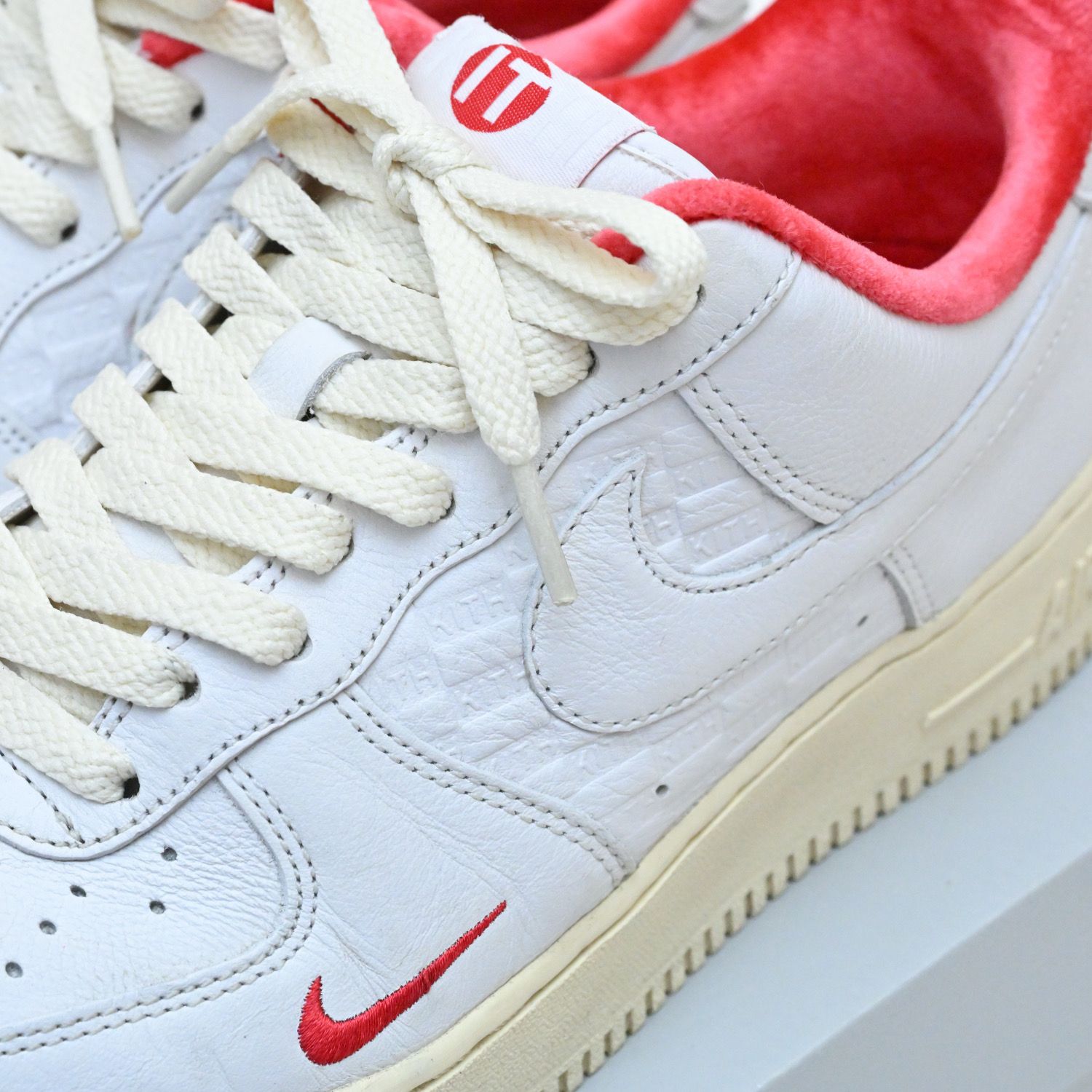 KITH × Nike Air Force 1 Low "White/Red"