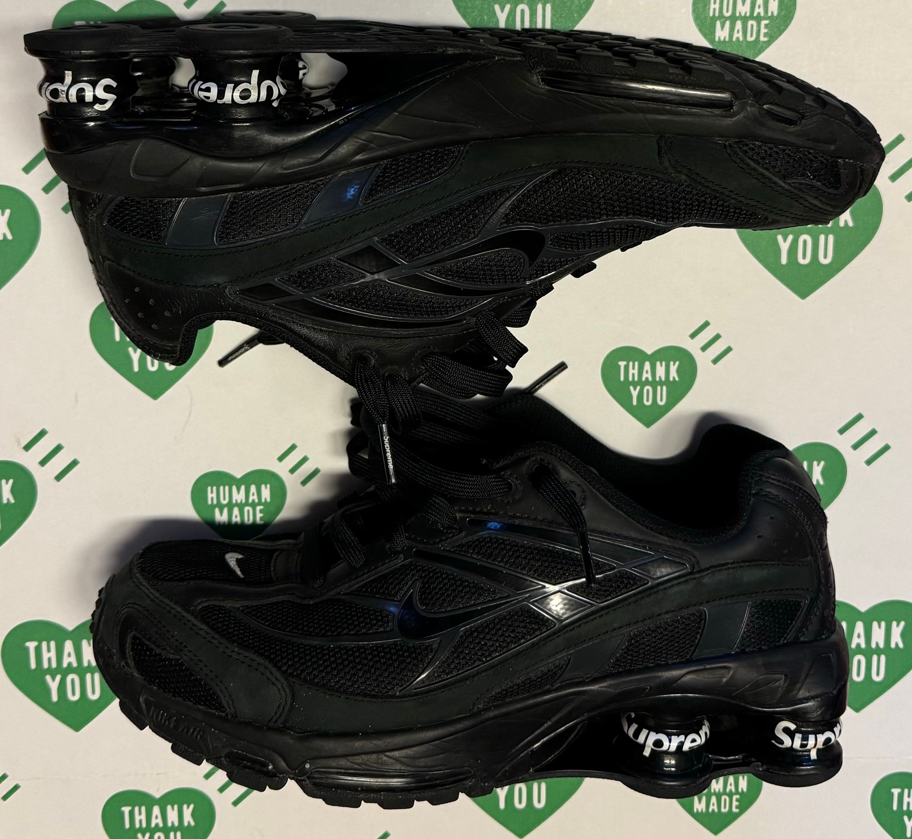 Supreme × Nike Shox Ride 2 "Black/Black-White"