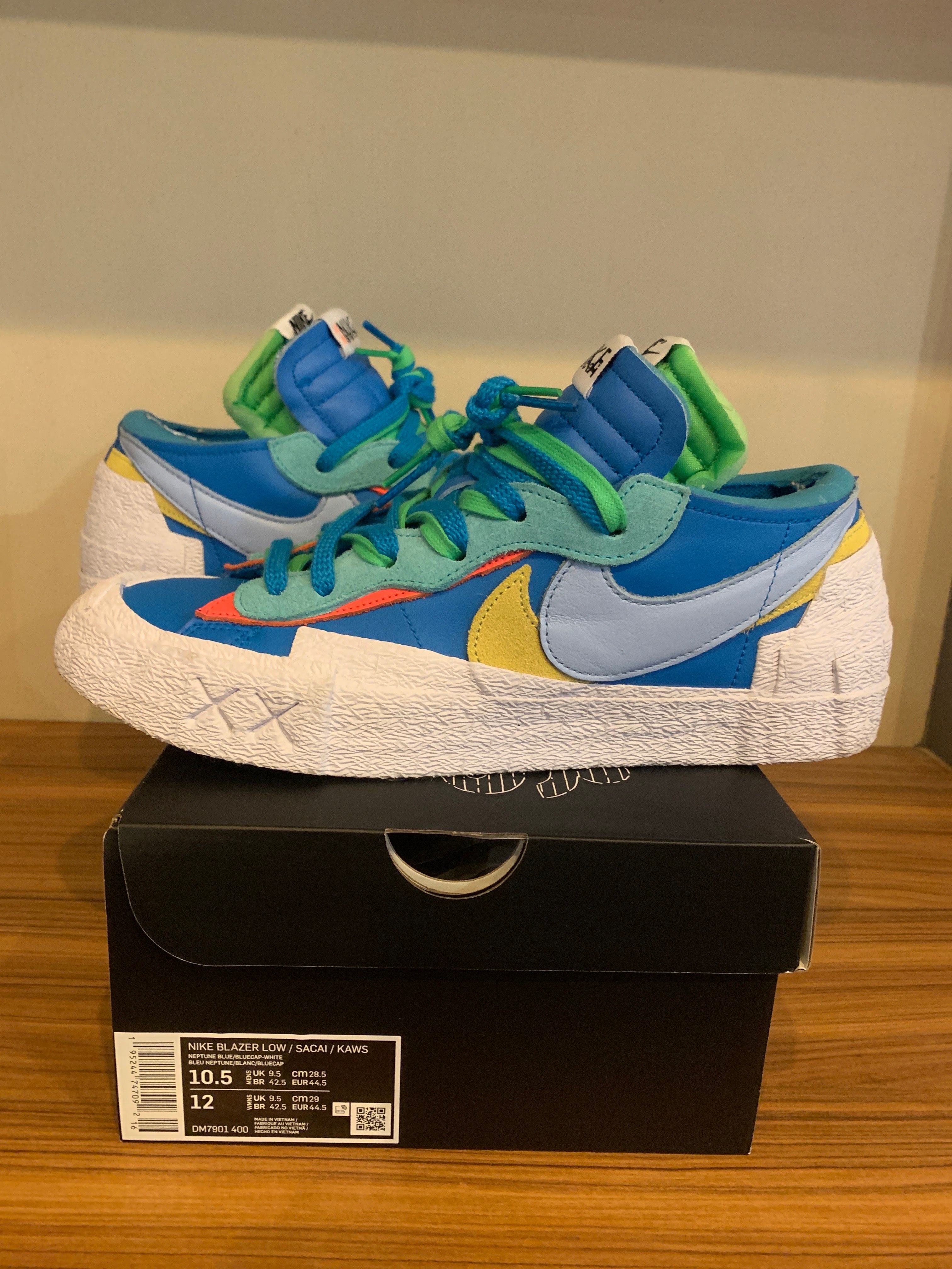 KAWS × sacai × Nike Blazer Low "Neptune Blue"