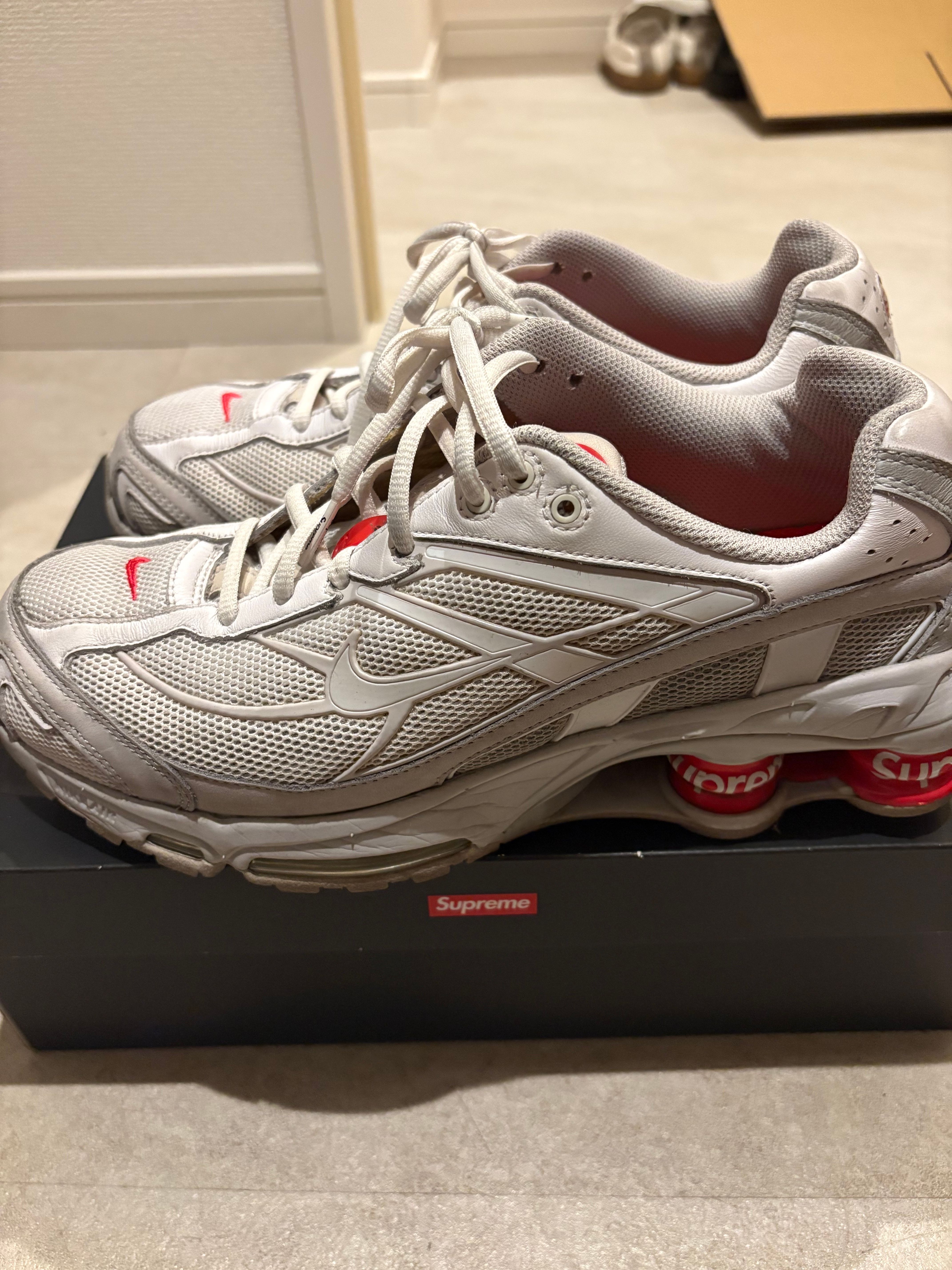 Supreme × Nike Shox Ride 2 "White/Grey Fog/Flat Platinum"