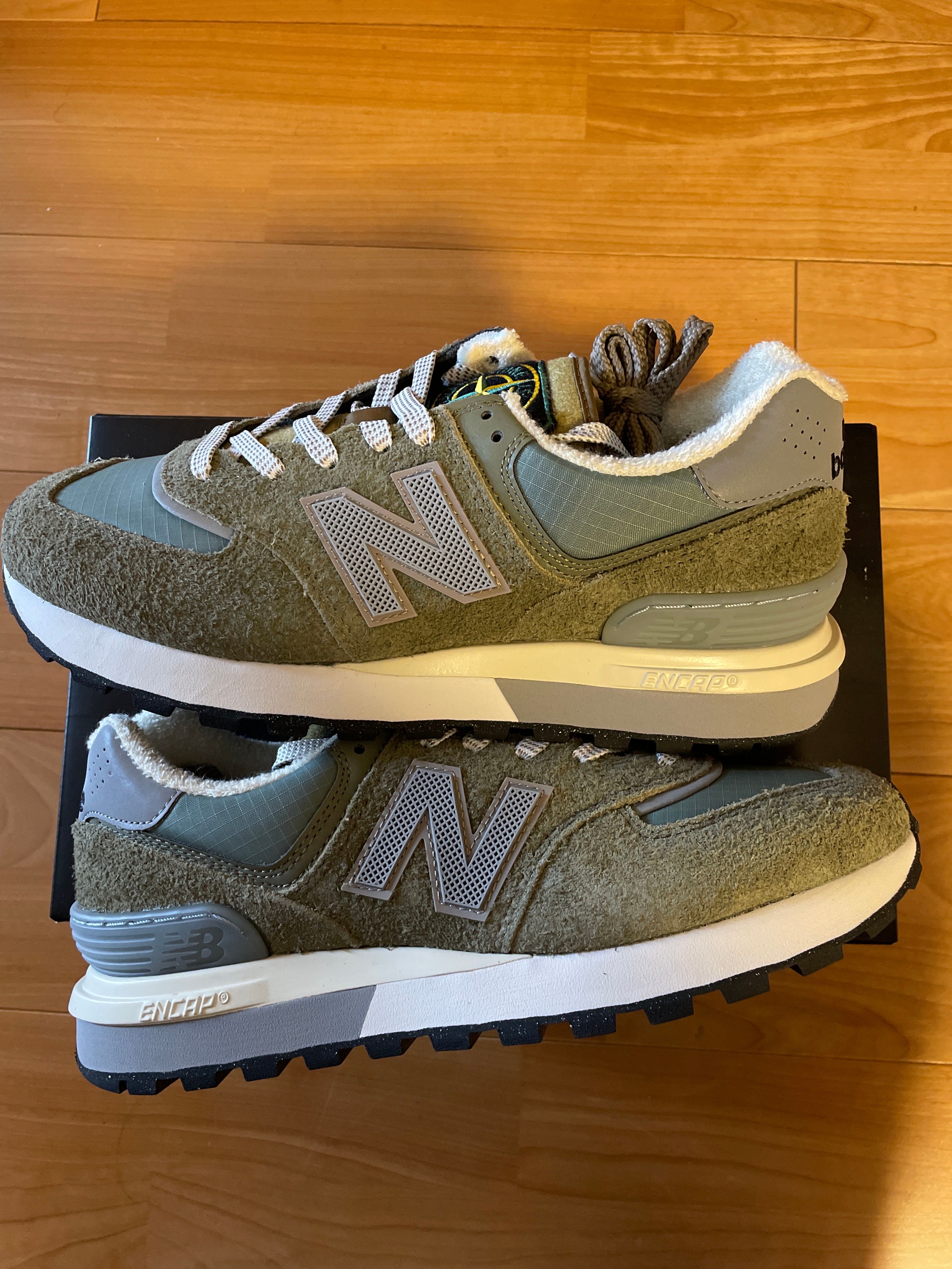 Stone Island × New Balance 574 Legacy "Green"