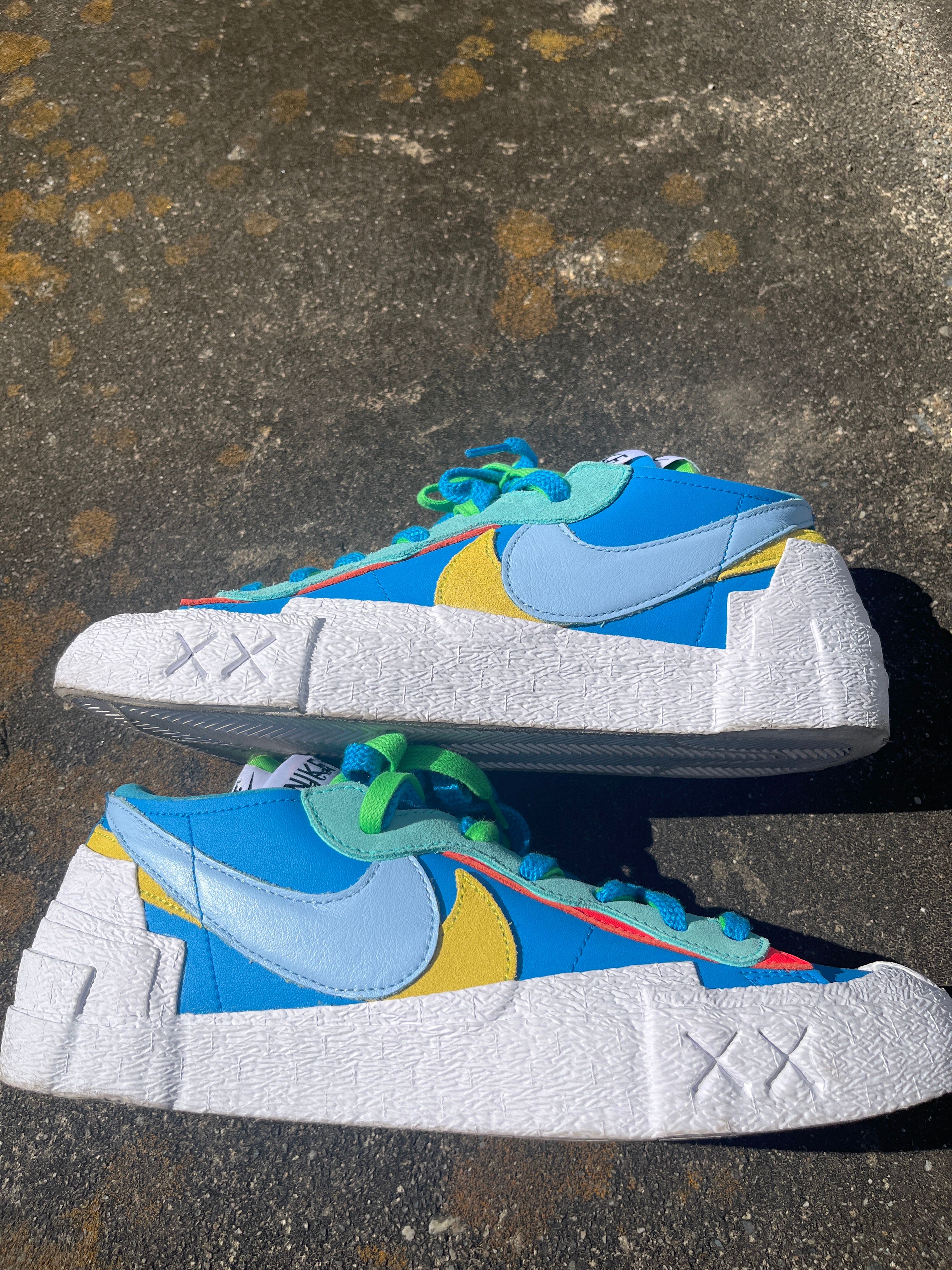 KAWS × sacai × Nike Blazer Low "Neptune Blue"