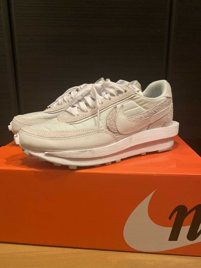 sacai × Nike LDV Waffle "Triple White"