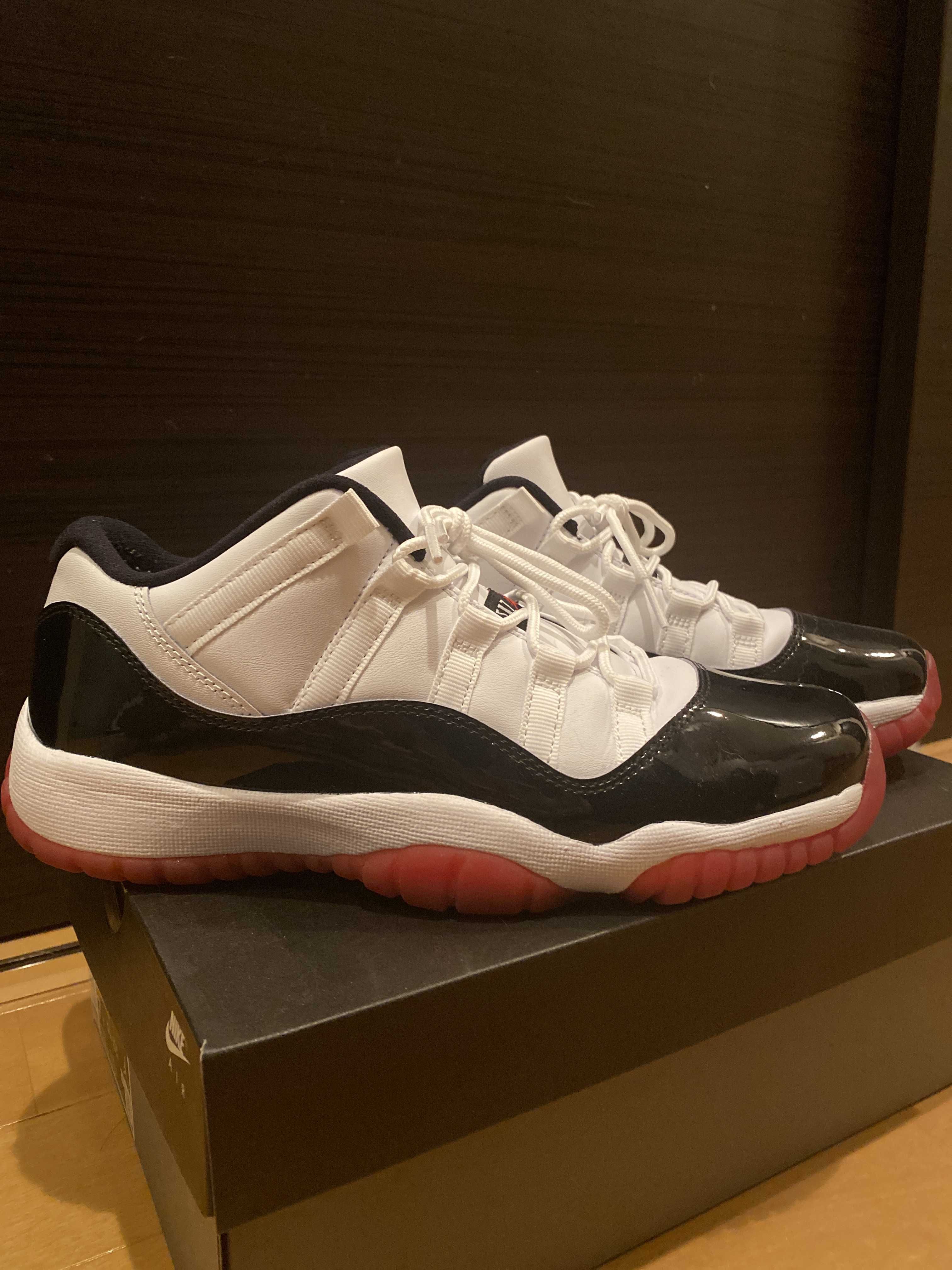 NIKE AIR JORDAN11 LOW GS "GYM RED"