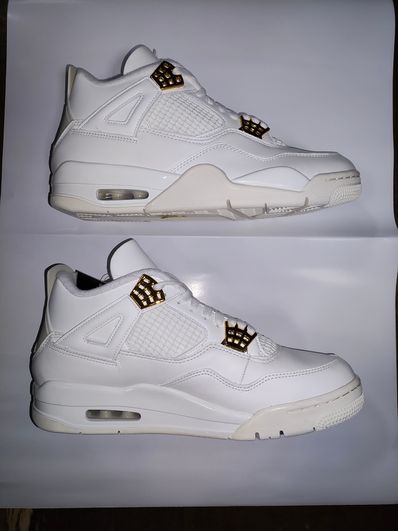 Nike Women's Air Jordan 4 Retro "White & Gold"