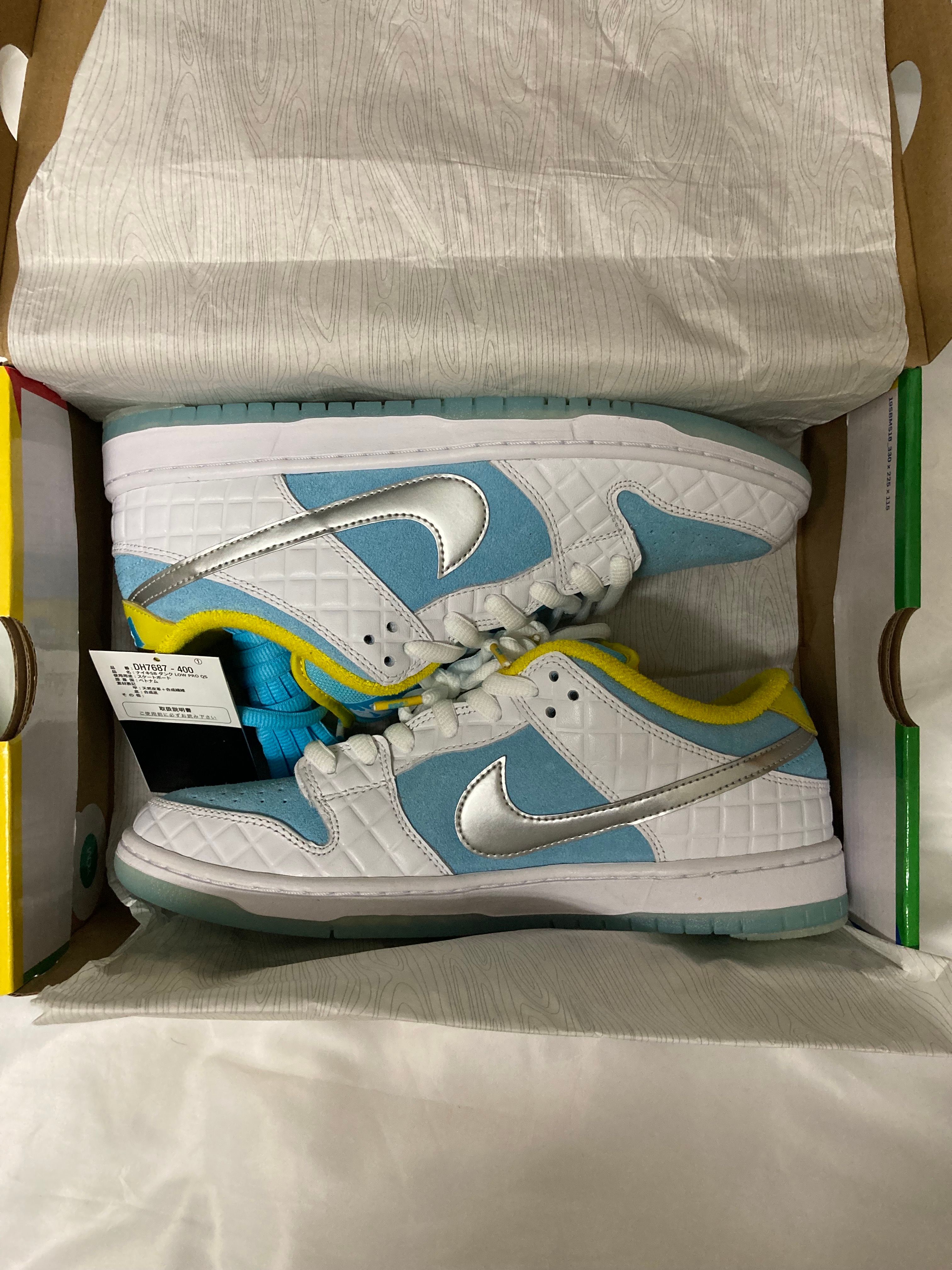 FTC × Nike SB Dunk Low "White/Blue"