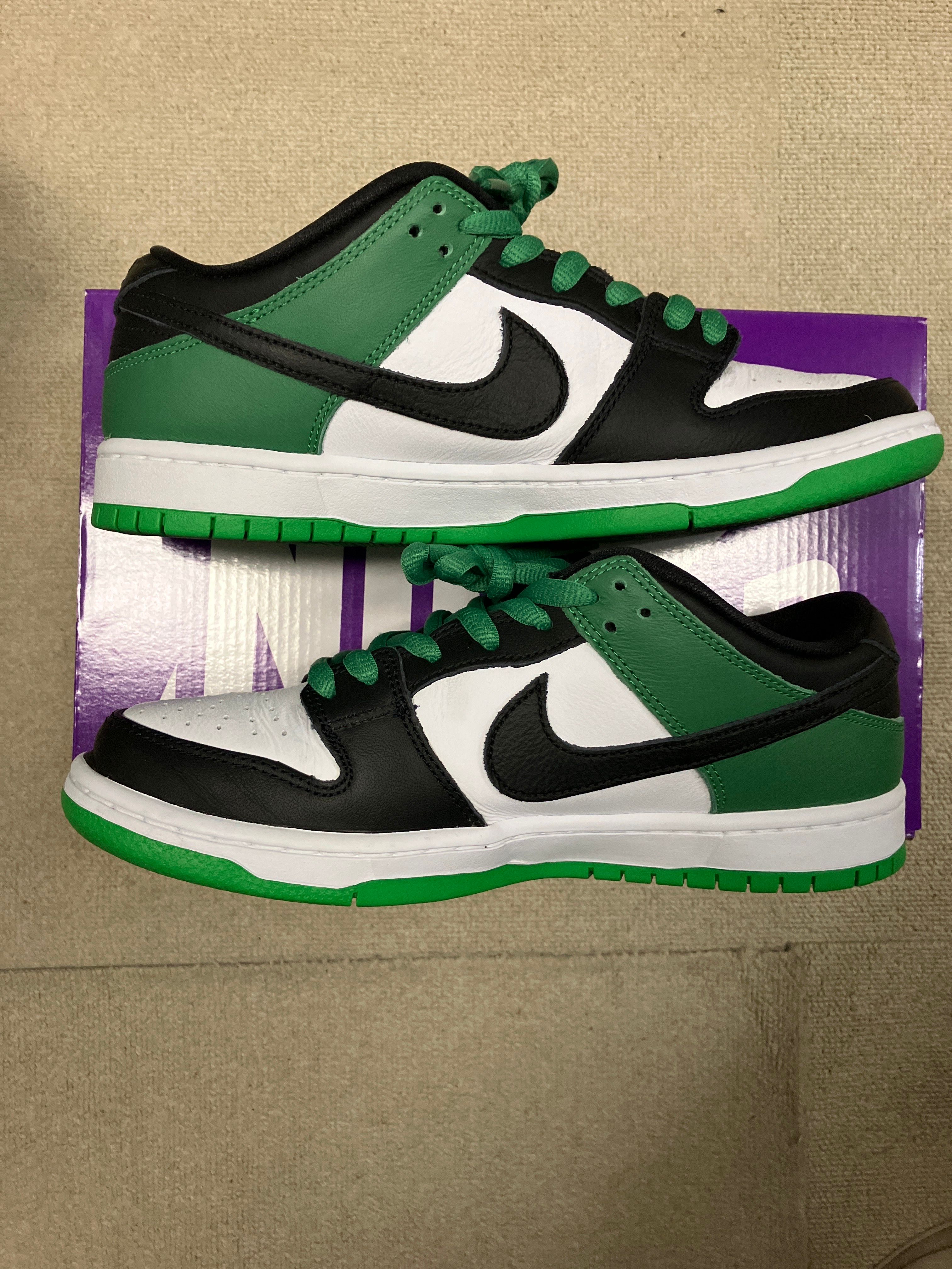 Nike SB Dunk Low Pro "Black and Classic Green"