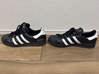 atmos Exclusive adidas Superstar 82 GORE-TEX "Core Black/Footwear White/Gold Metallic"