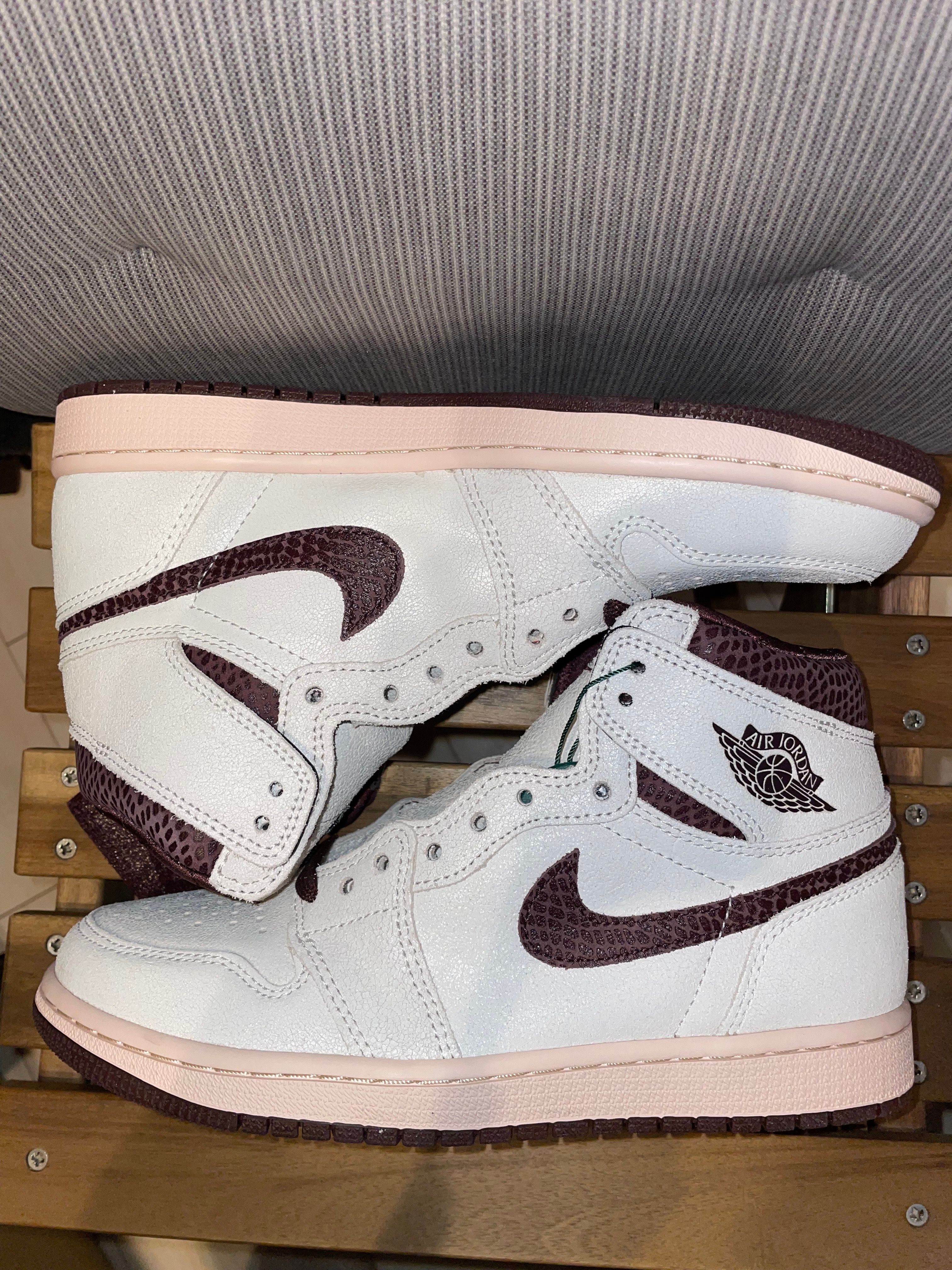A Ma Maniere × Nike Air Jordan 1 Retro High OG "Sail and Burgundy"